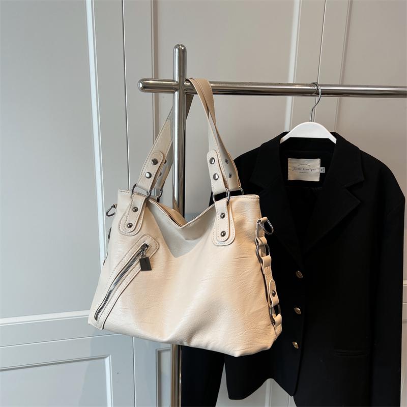 Geantă de mână minimalistă pentru femei cu capacitate mare, geantă de umăr la modă, geantă tote simplă și casual, potrivită pentru utilizarea zilnică și cumpărături