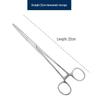 Stainless Steel Hemostatic Forceps Tweezers with Straight/Curved Tips & Needle Holder for Pet and Fishing Hook Removal