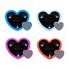 Heart Shaped Solar Powered Glow Lights For Car Dashboard Decoration Featuring Cordless Design And Multiple Modes