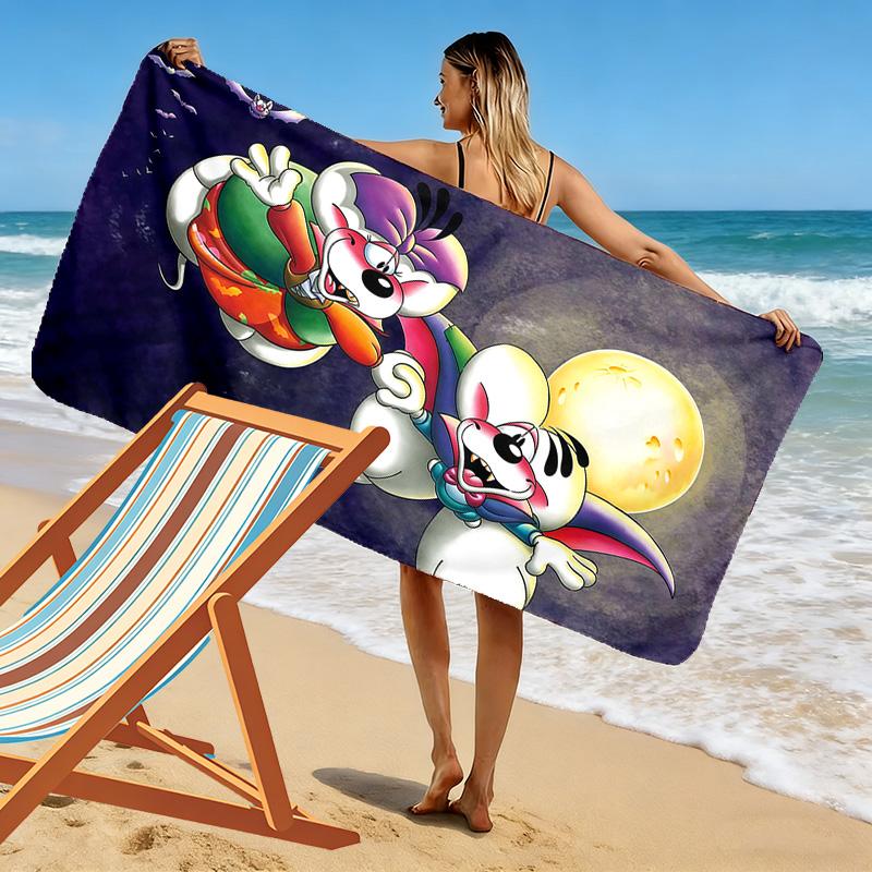 Diddl3 Print Beach Towel, Large Soft Quick Dry Towel for Beach Camping Swimming