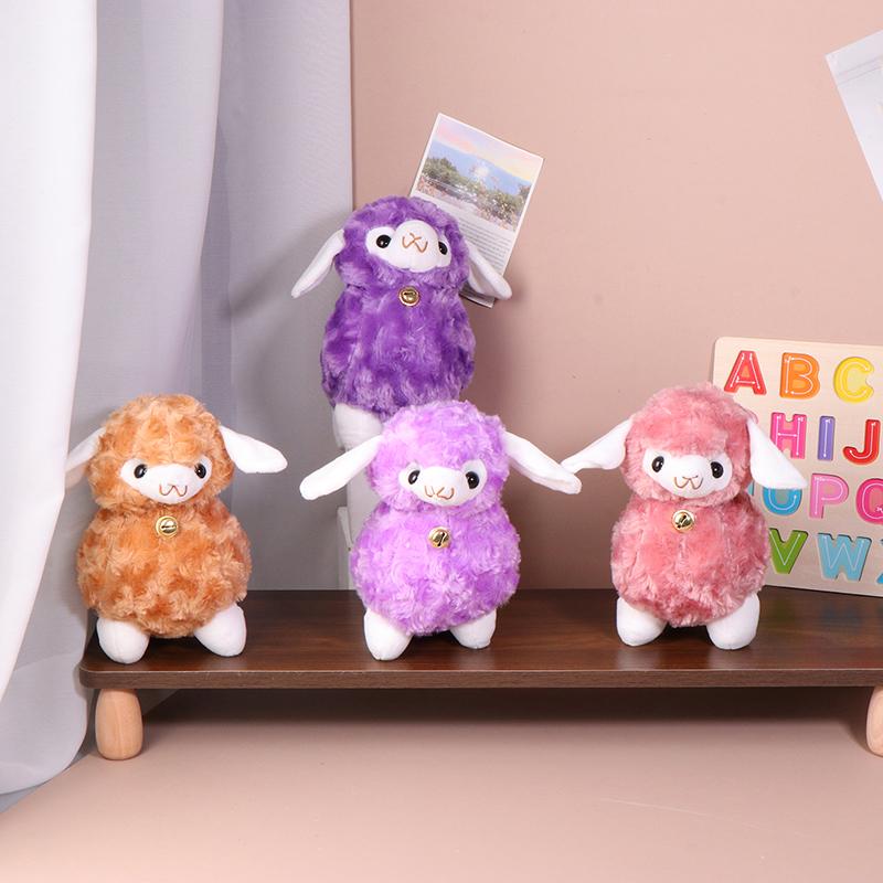 1Pc Standing Animal Sheep Plush Stuffed Toy Animals Dolls Fashion Cartoon Plush Animal Toys Bells Sheep