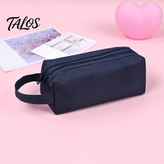 Talos Pencil Case, with Easy Grip Handle Design, Large Capacity Pen Durable Oxford Pouch, for Kids Art School Supplies Stationery