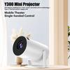 Full 1080P Wireless Projector Featuring 240 Degree Rotatable Lens and Auto Keystones Correction for Home Entertainment US 110V Compatibility