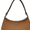Tory Burch Logo Zipper Closure Underarm Tote Shoulder Bag Women Bags Brown 171577-909