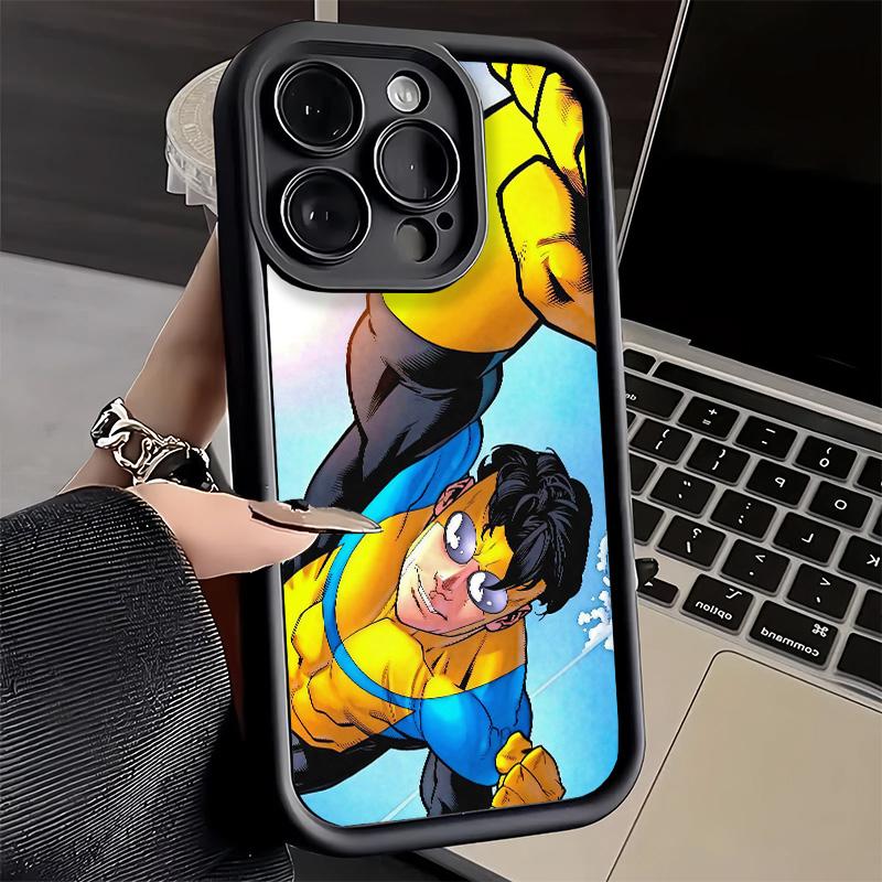 Phone Case for iPhone 17 Air 16E 15 16 Pro Max I-Invincible Anime Cover 14 Plus 13 12 Mini Soft Shell Silicone Fundas