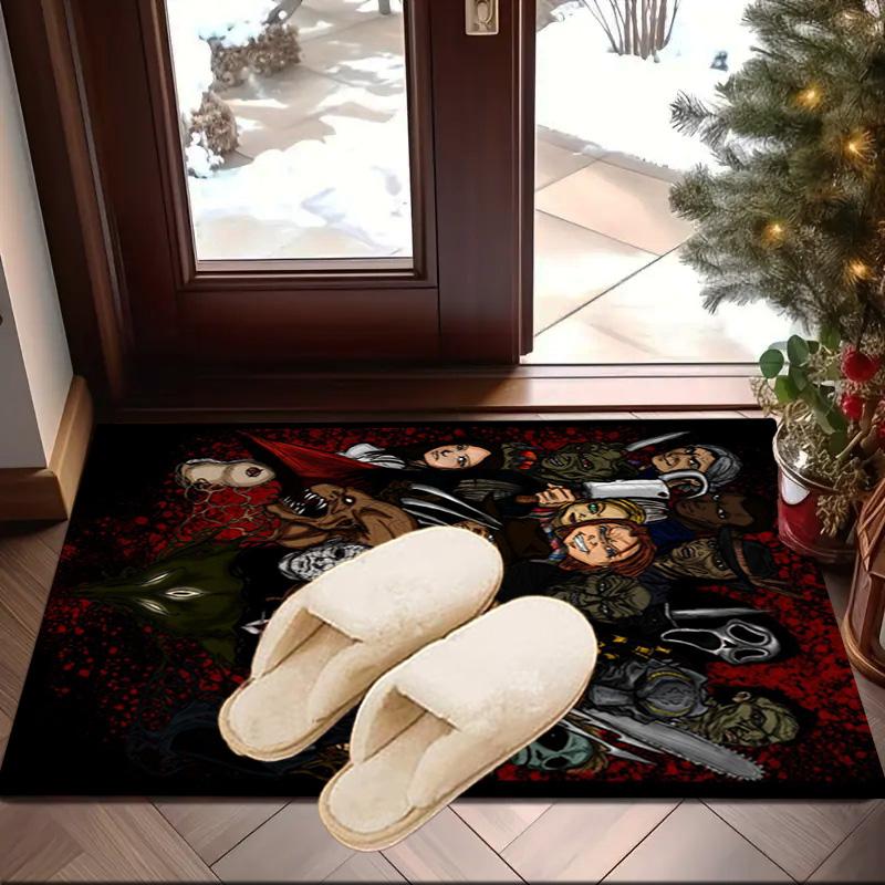 Horror Movie Characters Carpet, Chair Rug,Rug for Office Bedroom living rooms, Doormat decor Fan Gift Christmas Gift