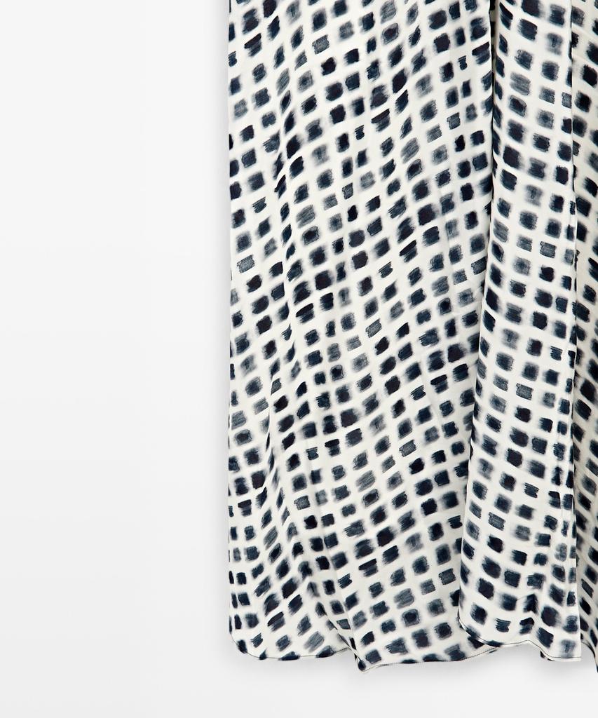 Masimodutti Flinted Flare Midi Dress