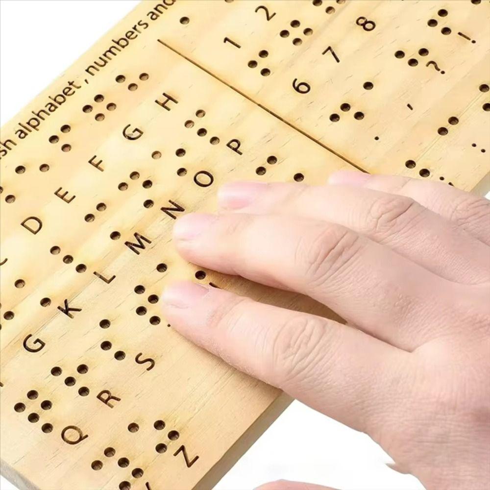 Lightweight Braille Board Compact Size Teaching Aid Portable Educational Tool Touch Based