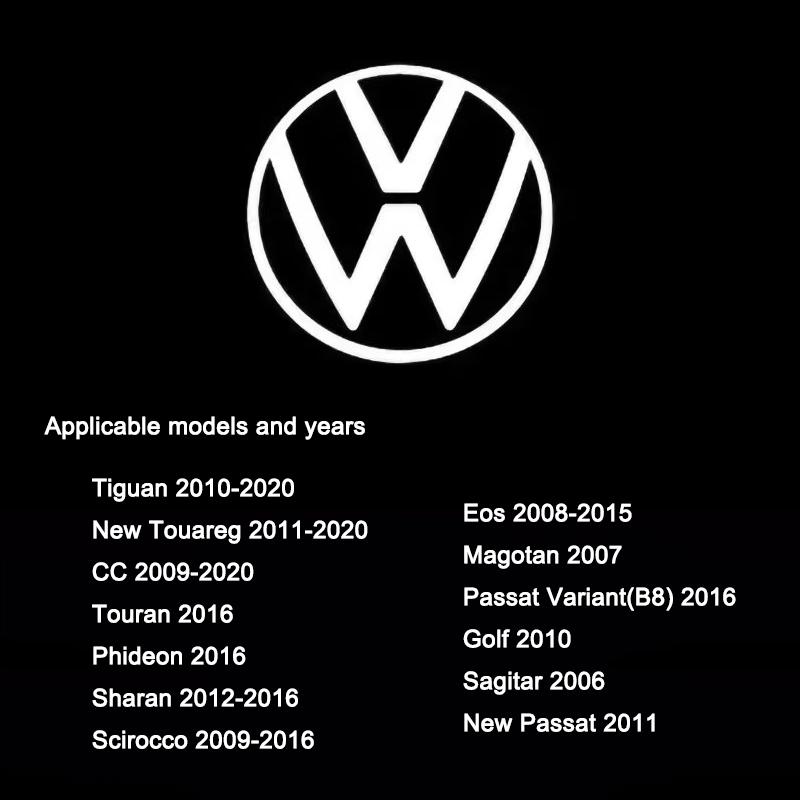

For VOLKSWAGEN VW HD Led Welcome Light Car Door Projector Lamp Accessories For VW Passat B8 CC Golf Tiguan Scirocco Touareg Tou белый