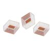 8pcs Set Silicone Chair Caps Table Foot Pads Anti Slip Transparent Square Leg Protection Cover