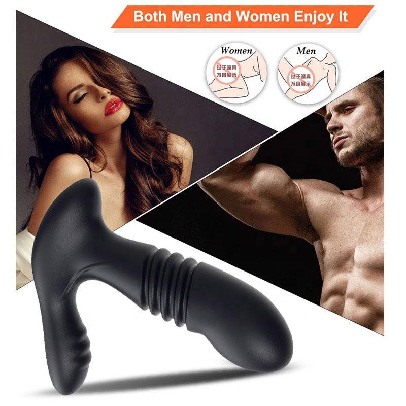 Prostate Massager for Men - Vibrating Anal Plug with Stretching Design, P-Spot Stimulator, Adult Sex Toy for Powerful Orgasms