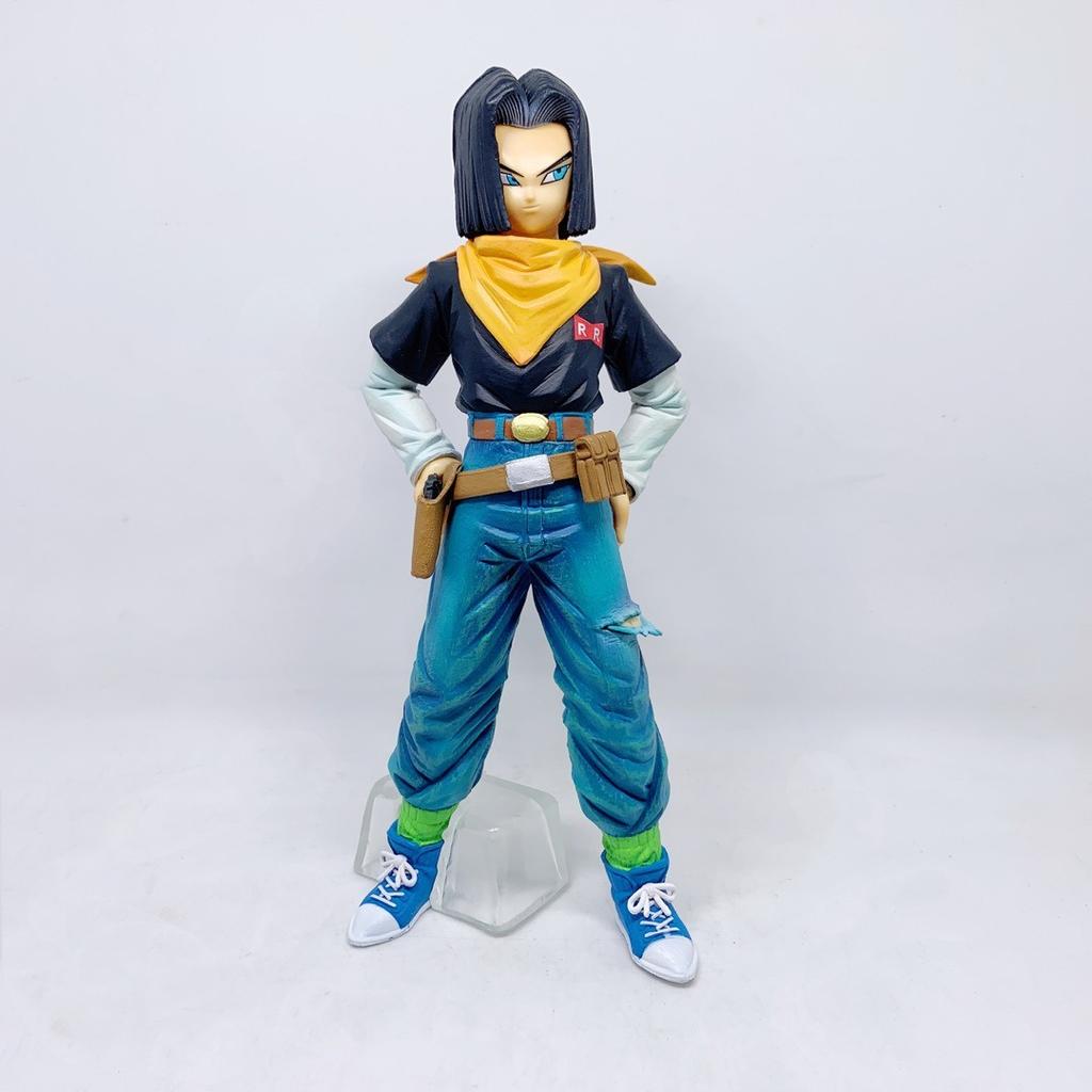 23CM Anime Dragon Ball Z Android 17 18 Figure Android 18 PVC Action Figures Collection Model Toys for Children Christmas Gift’s