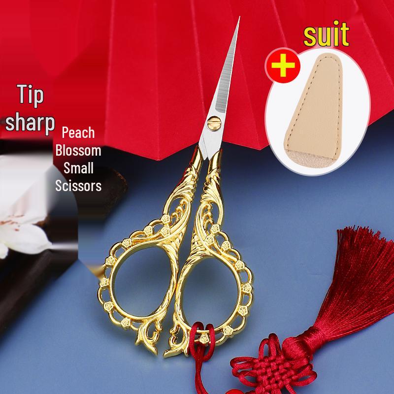 Mini Portable Stainless Steel Pointed Scissors for Cross Stitch, Thread, and Paper Cutting