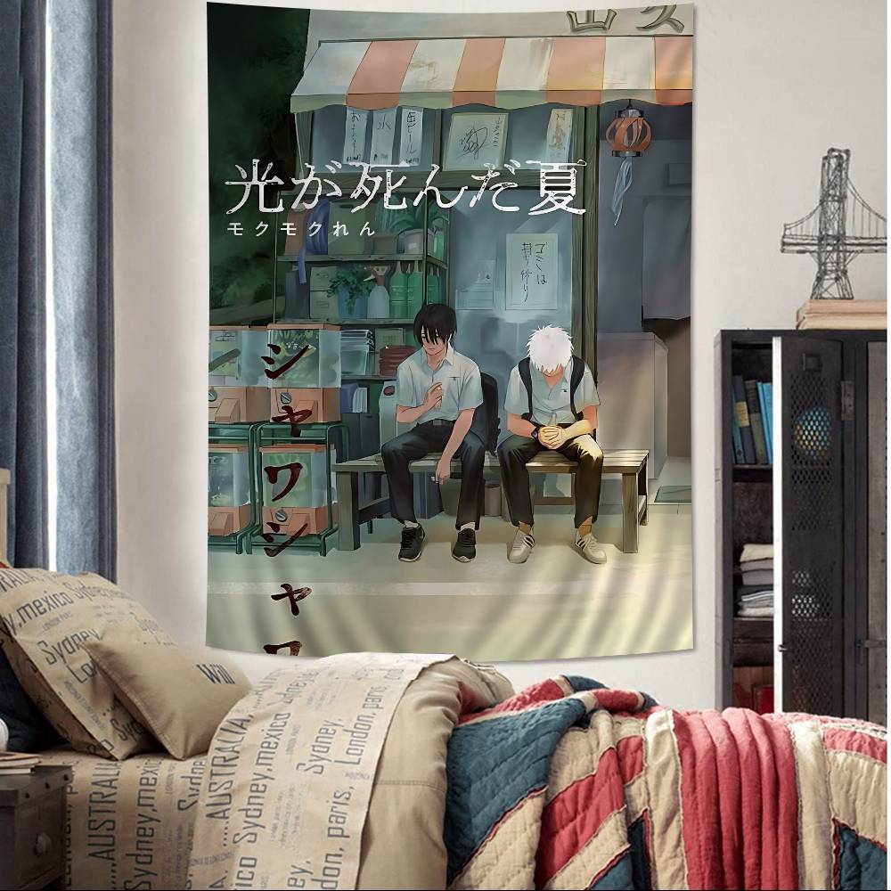 The Summer Hikaru Died Anime Anime Tapestry Hanging Tarot Hippie Wall Rugs Dorm Wall Hanging Sheets