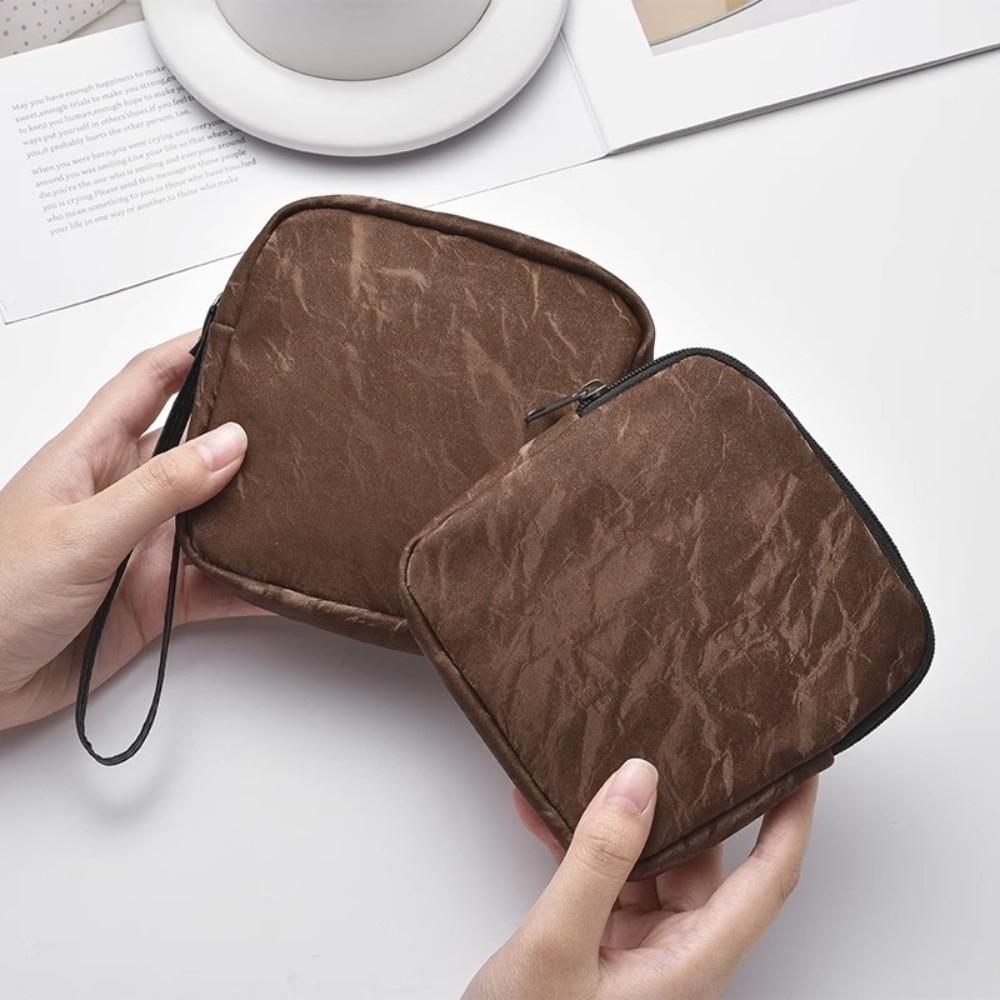 Portable Sanitary Pads Bag Large Capacity Earphones Data Cable Storage Coin Purse Multi Function Waterproof Makeup Bags