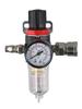 1/4 Inch AFR-2000 Air Filter Water Separator Trap with Adjustable Pressure Regulator for Compressed Air Systems