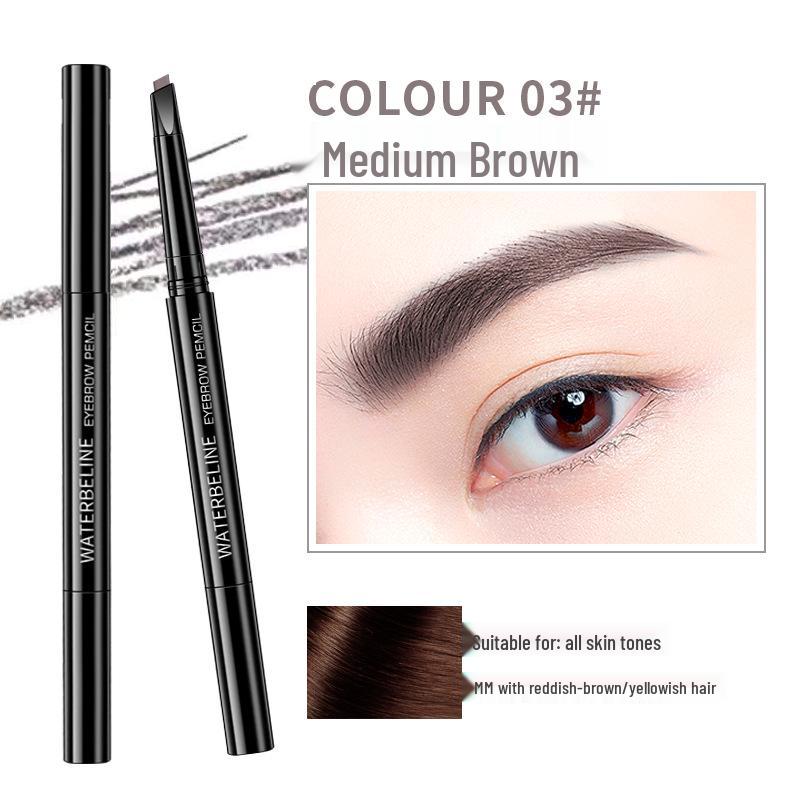 

Карандаш для бровей Water Lotus 3D с двойным концом: Водостойкий, Потостойкий, Ультратонкий, Натуральный, Не размазывающийся макияж.