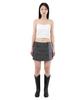 Catharsis Mini Skirt Pants Grey Pinstripe One Size