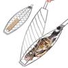 D5 BBQ Grilling Basket Foldable Large Grilling Rack For Barbecue Fish Portable Fish BBQ Grill Basket Anti-Scalding Grill Basket