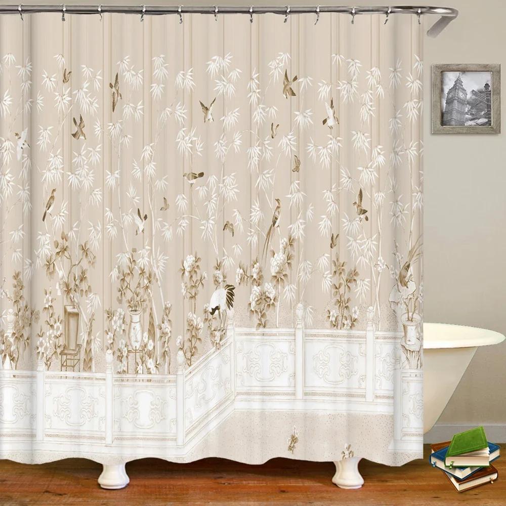 3d Shower Curtain Japanese style landscape Waterproof Bathroom Curtain With Hooks Home Decoration Washable Polyester Bath Screen