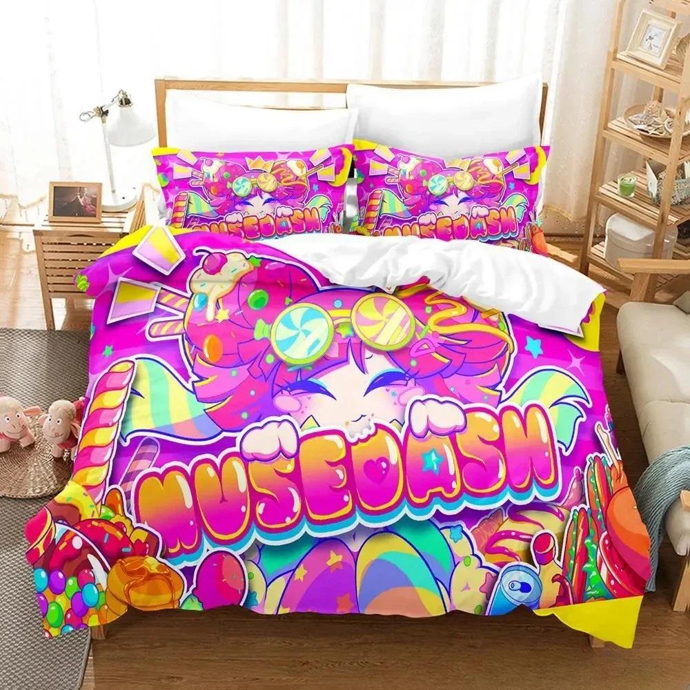 Home Living Muse Dash Bedding Set Single Twin Full Queen King Size Bed Set Adult Kid Bedroom Duvet Cover Sets 3D Print Anime Bed