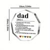 Father’s Acrylic Decorative Sign:"Dad Definition"Gift – Thank You/Birthday/Christmas (for Dad/Stepdad/Bonus Dad,from Kids/Wife).