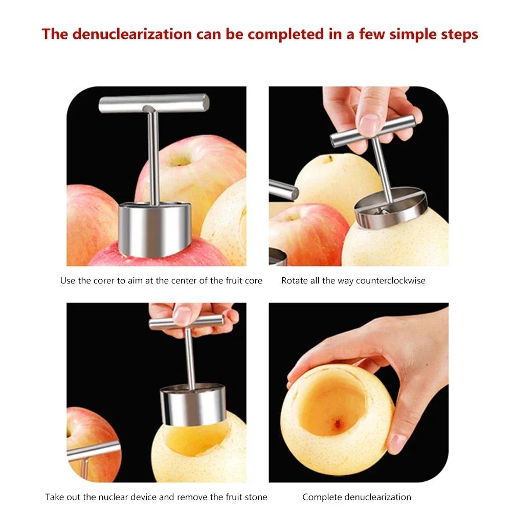 Multi-function Fruit Core Extractor Anti-corrosion Stainless Steel Corer Tool Home Gadgets Equipment for Professional Restaurant