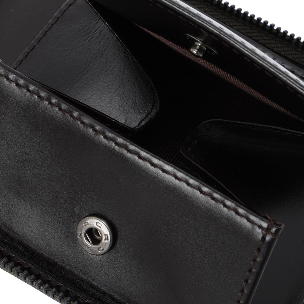 Muddy Jack Soup CALF Zipper Bifold Wallet for Men and Women, Small, Compact, Slim, Genuine Cowhide Leather, No. 76211 (Green)