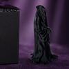 Exquisite Texture Statue 3D Printed Faceless Statue, Mysterious Hooded Figurine, Minimalist Art Sculpture for Desk Dark Style Bookshelf,