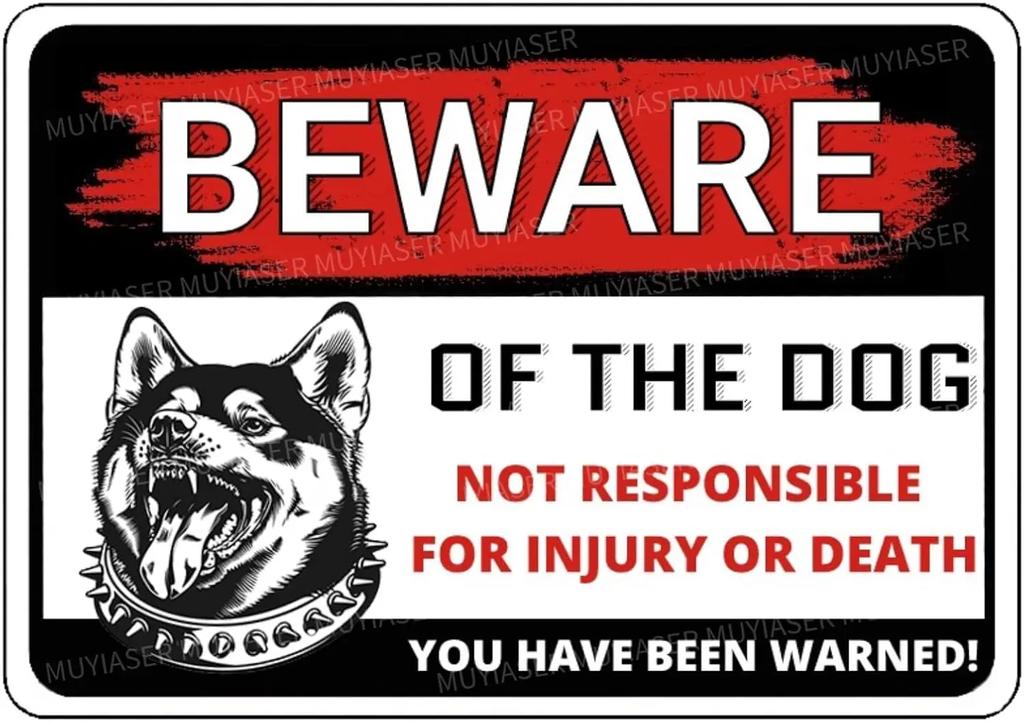 Beware of The Dog Rottweiler You Have Been Warned Aluminum Sign Outdoor Yard Warning Perfect for Fence Yard Home Dec