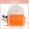 Childrens Casual Dualcolor Nylon Backpack With Bear Print Design For Preschool Boys And Girls