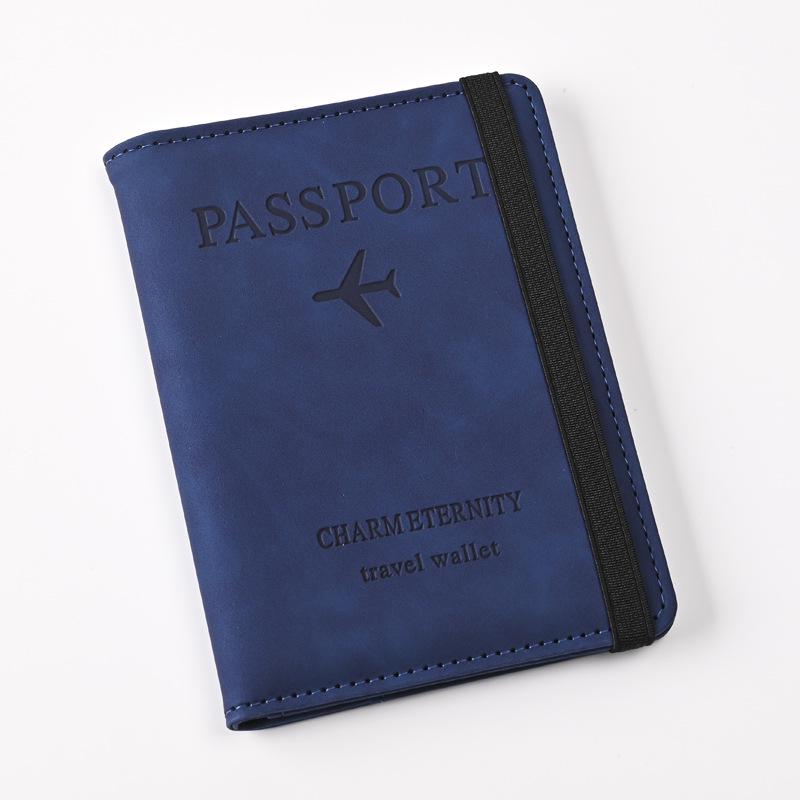 2024 RFID Anti-theft Passport & Luggage Tag Set - Multifunctional PU Holder