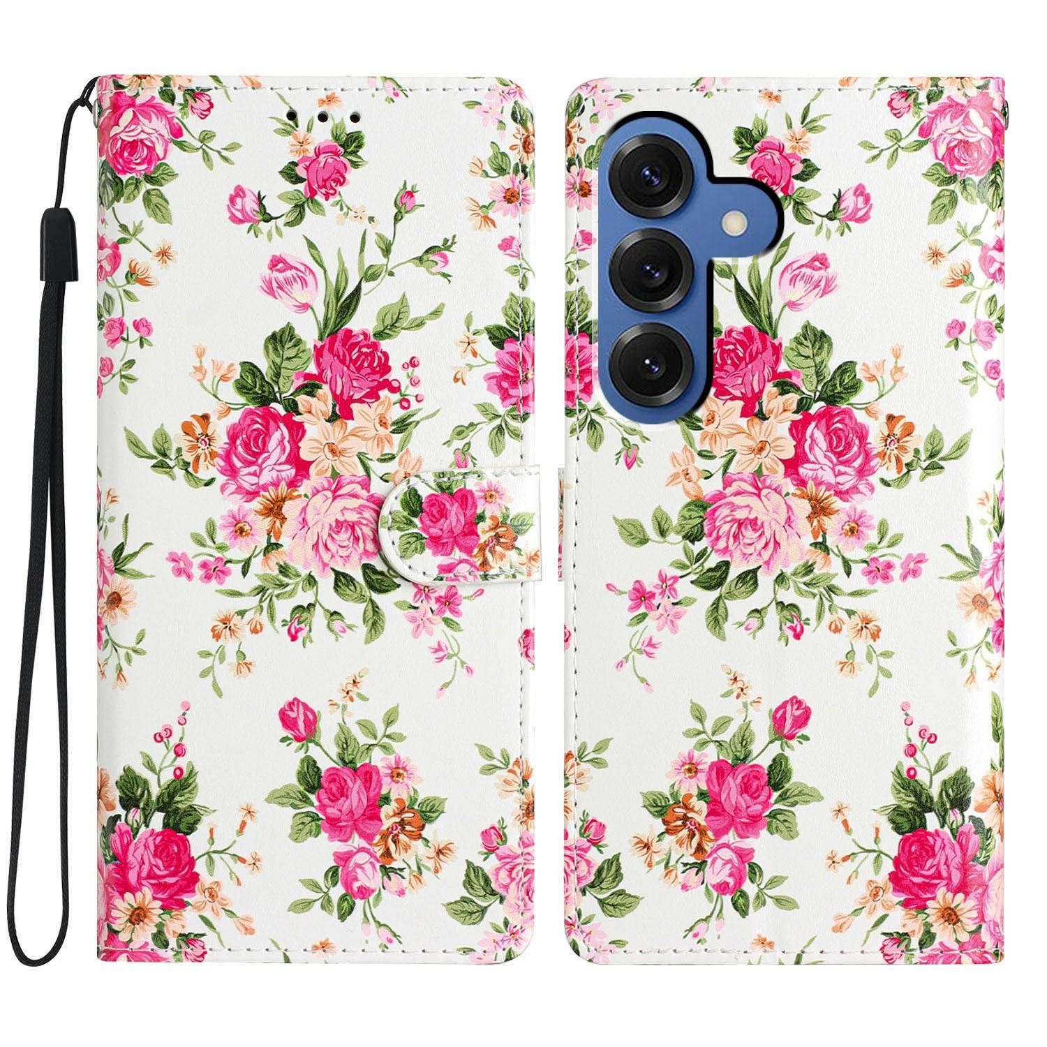 

For Samsung Galaxy S26/S26 Pro Wallet Case PU Leather Pattern Printing Stand Phone Cover with Strap