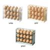 Fridge Egg Holder 26x20.2x10cm 30 Eggs Storage Container for Refrigerator Side Door Green