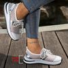 Spring Summer Mesh Breathable Thick-soled Casual Shoes for Women Fashion Outerwear Lace-up Sneakers