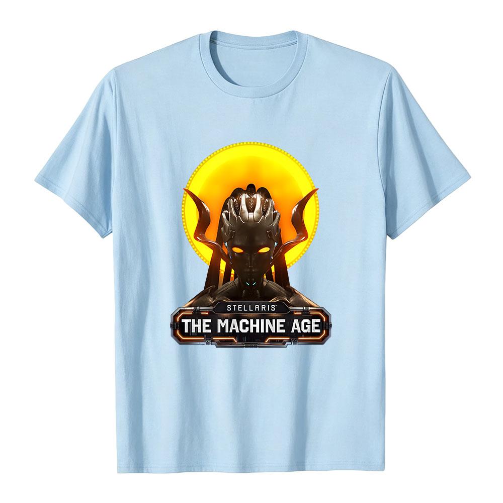 Stellaris The Machine Age T-Shirt Short Sleeve Cotton Soft Tshirts Women Men Clothing Summer Casual Graphic Tops