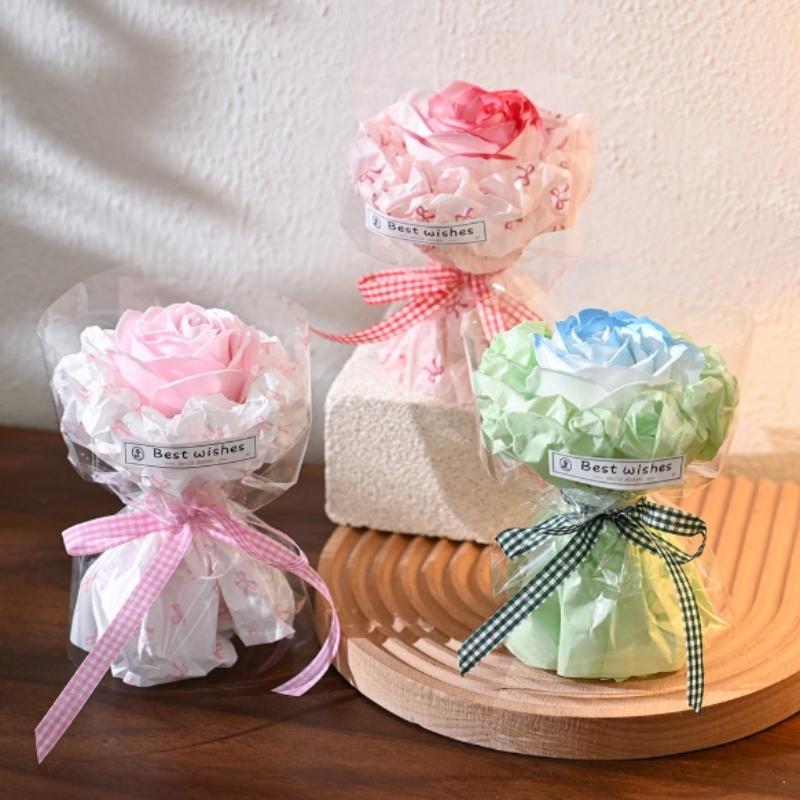 Soap Flower Rose Bouquet Artificial Flower For Christmas Wedding Birthday Party Valentine'S Day Diy Gift Home Decoration