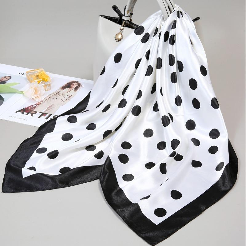 90 Square Scarves, Silk Scarves, Women's New Spring and Summer High-end Sense Versatile, Thin Scarves, Shawls Outside
