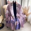 Warm Cashmere Scarf Winter Horse Pattern Pashmina Thick Blanket Shawls And Warps Bufanda Foulard Neckerchief Echarpe