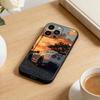 Cool Car Phone Case For iPhone17,16,15,14,13,12 Plus,Max Soft Silicone Black Cover