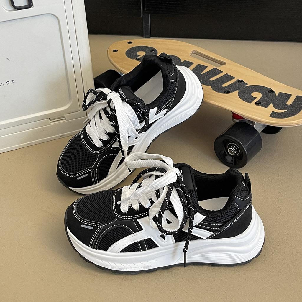 Thick-soled Small Dad Shoes Female Students Autumn New Light Luxury Casual Fashion Heightening Sports Shoes
