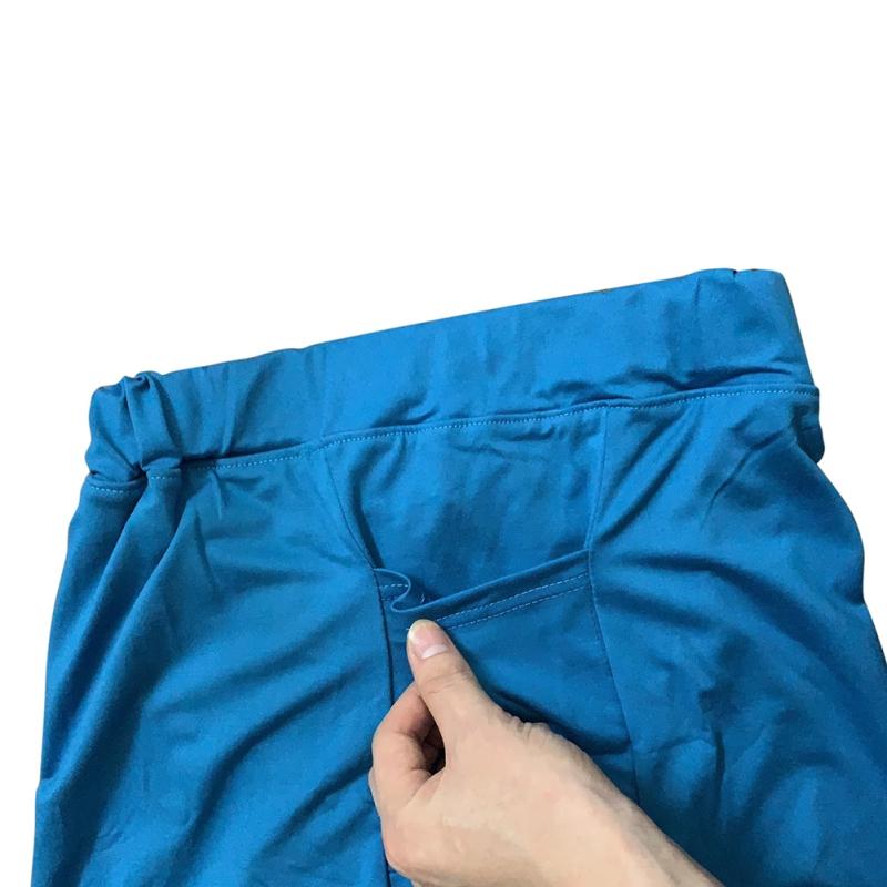 Women's Culottes Solid Color Pocketed Athleisure Pants Short Skirt