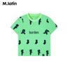 M.Latin Boys' Lightweight Ice-Cool All-Over Animal Print Short Sleeve T-shirt