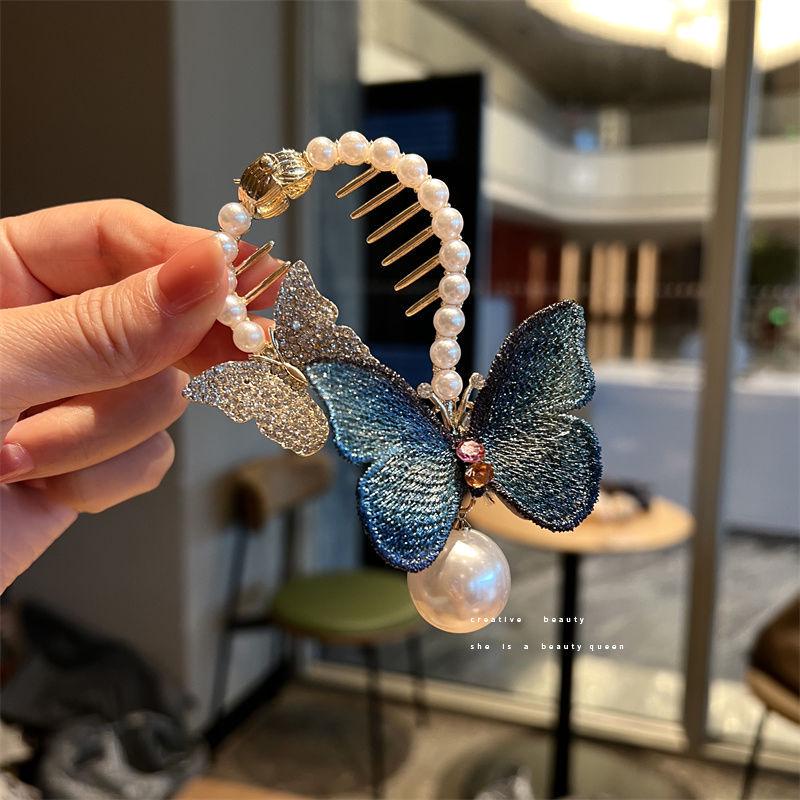 Vintage Lily of the Valley Tassel Ponytail Hairpin Clasp