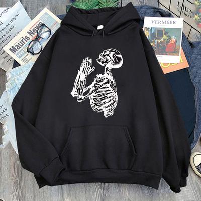 Herbst Winter Neue Pullover Harajuku Gothic Lustige Totenkopf Grafik Kapuzenpullover für Männer Mode Retro Lässig Einfache Sweatshirts Unisex