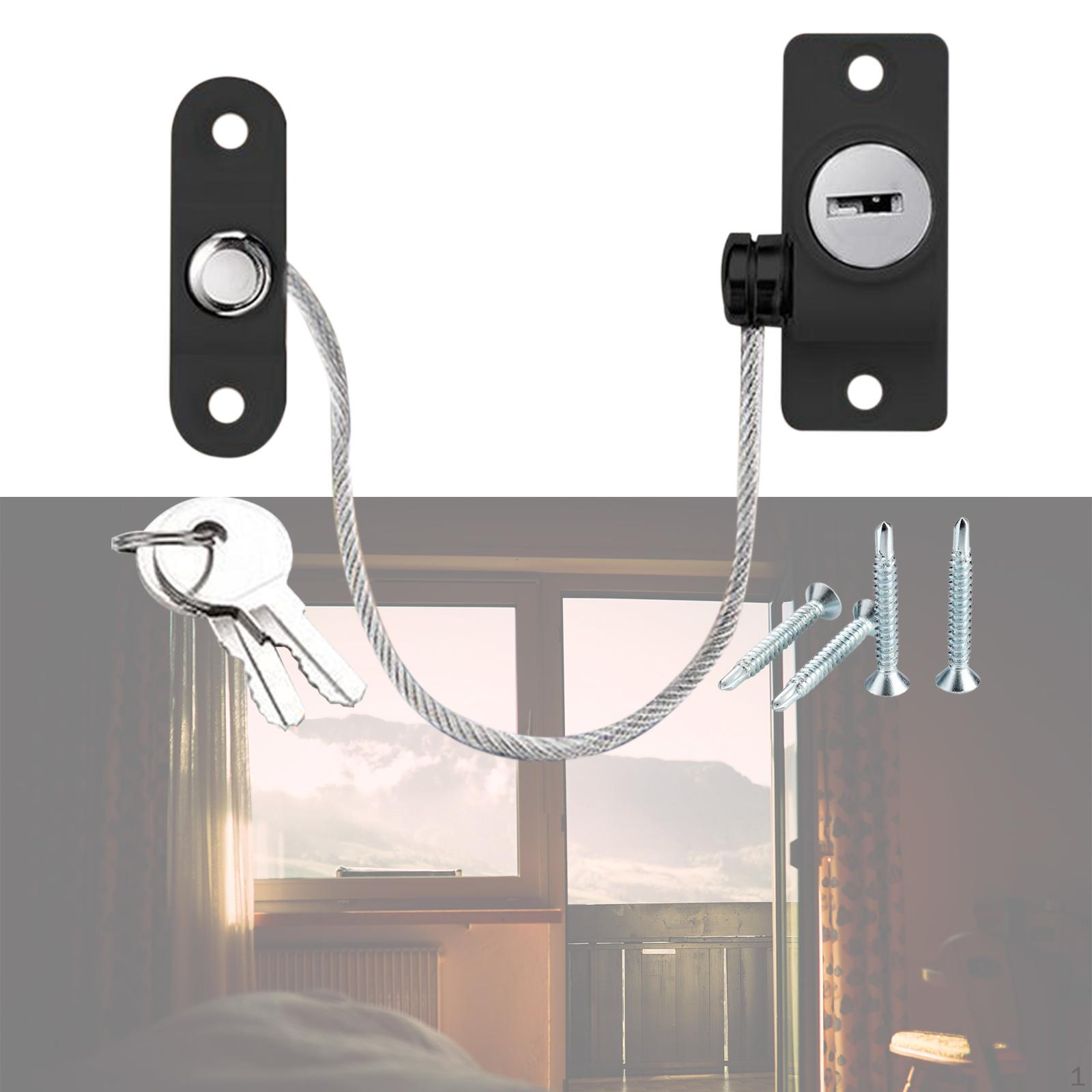 

Enhanced Window Security Lock for Home And Office Protection чёрный