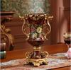 European Resin Vase+Artificial Flower Set Decor Home Livingroom Decoration TV Cabinet Cafe Flower Arrangement Flowerpot Crafts