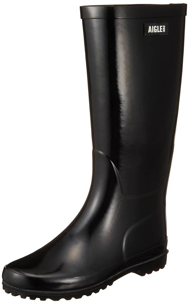 Aigle Official Eliosa Rubber Rain Black Boots,