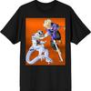 Unisex T-shirt Dragon Ball Z Trunks and Frieza Character Group Black Graphic Tee