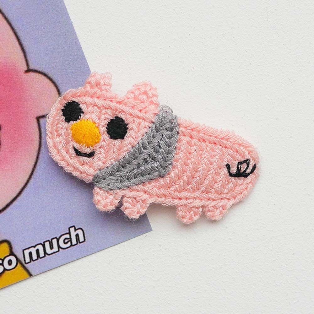 

Handmade Korean Style Girls Hair Holder Knitted Hairgrips Kids Woolen Hairpin Children Hair Clip pig